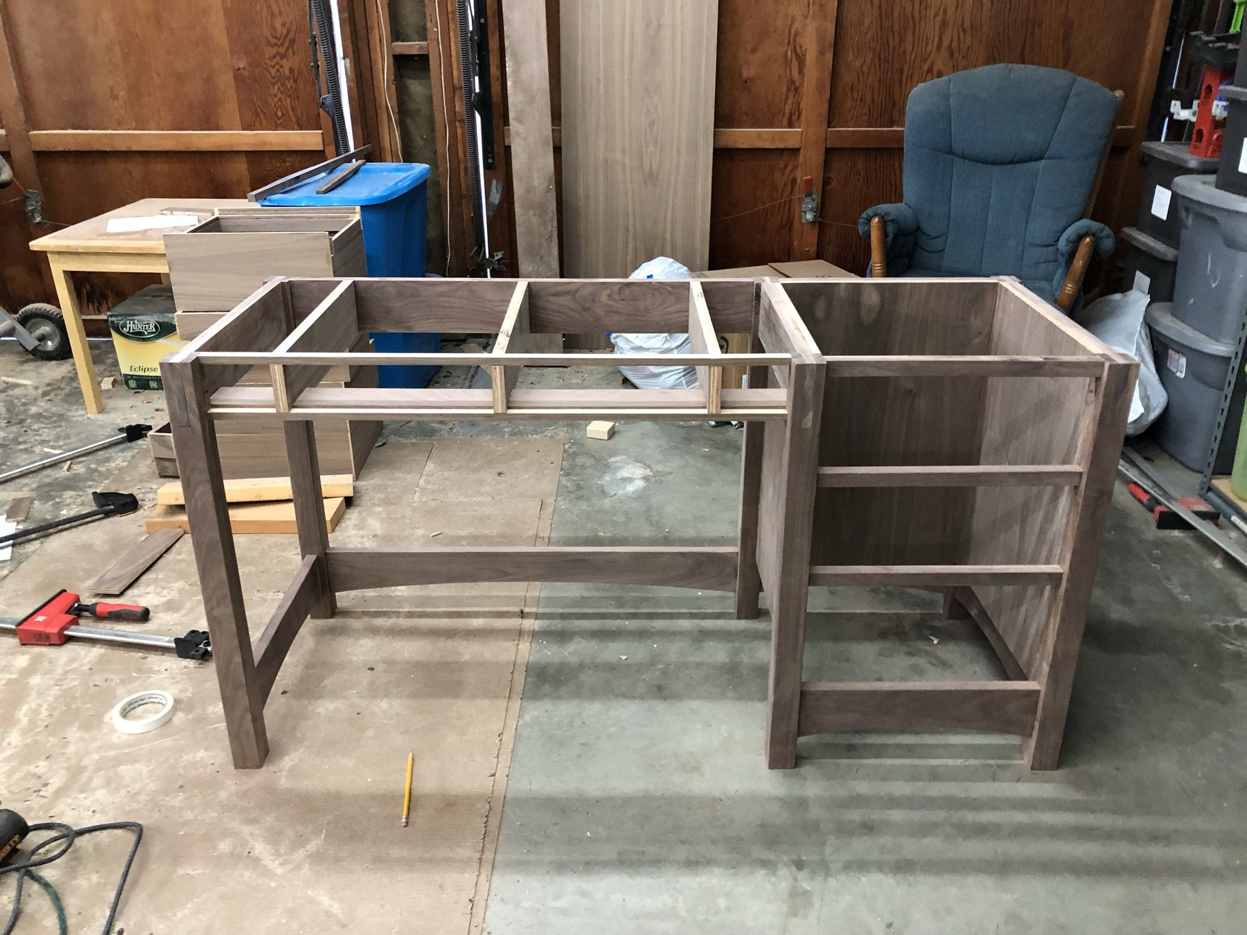Integrated Wood Desk — photo 2 of 9