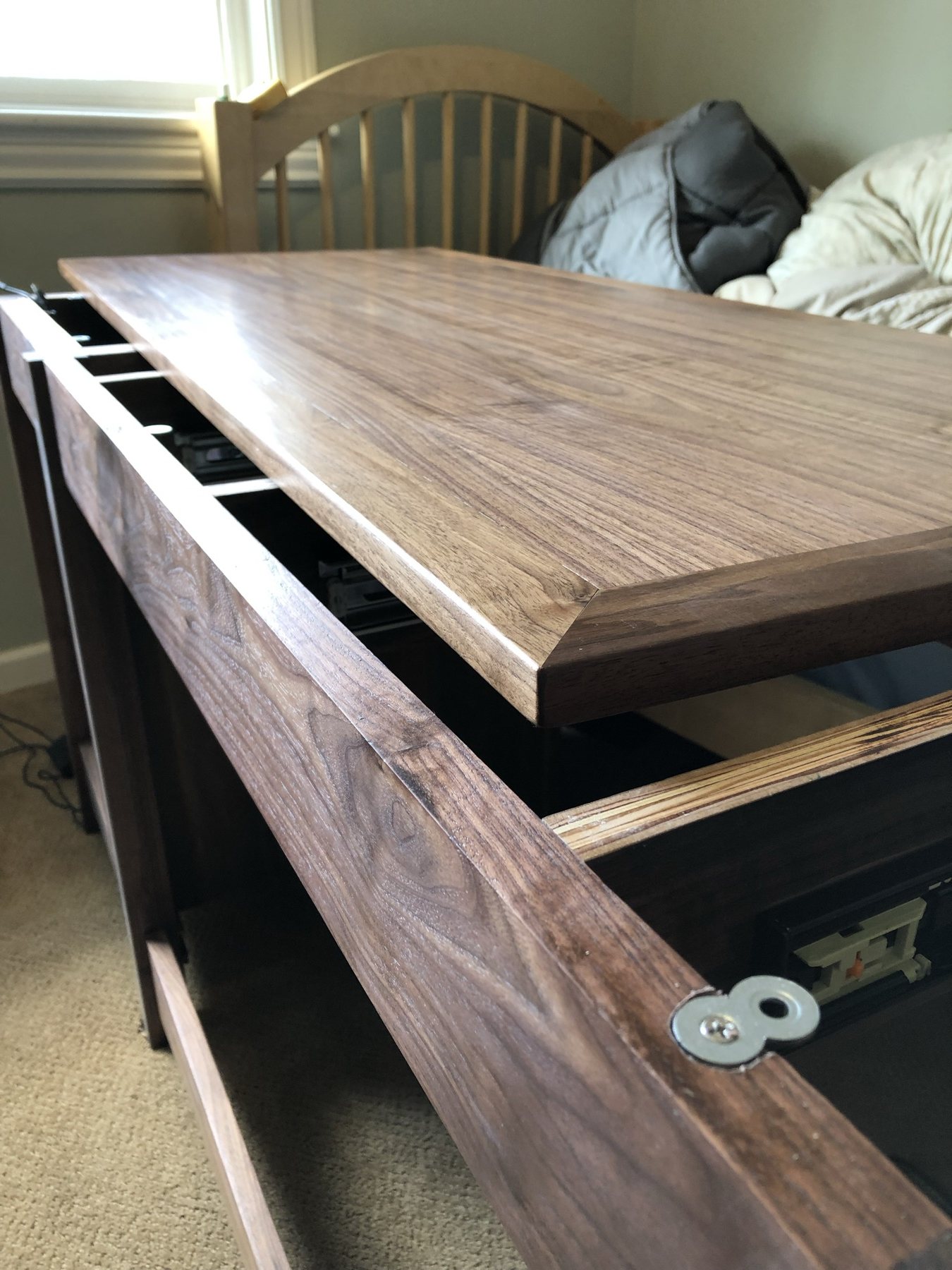Integrated Wood Desk — photo 5 of 9
